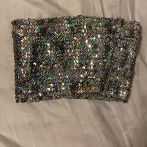 Urban Outfitters Crop Iridescent top